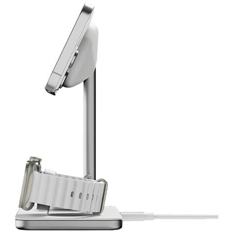 Supporto Di Ricarica Wireless Qi2 3-in-1 15w Compatto E Stabile, Bianco - Foto 10