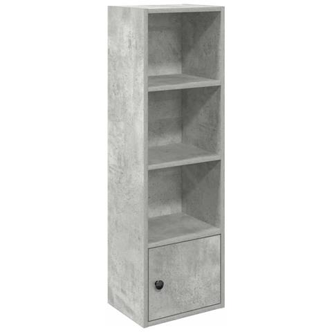 Libreria Grigio Cemento 31x24x102 Cm In Legno Multistrato - Foto 2