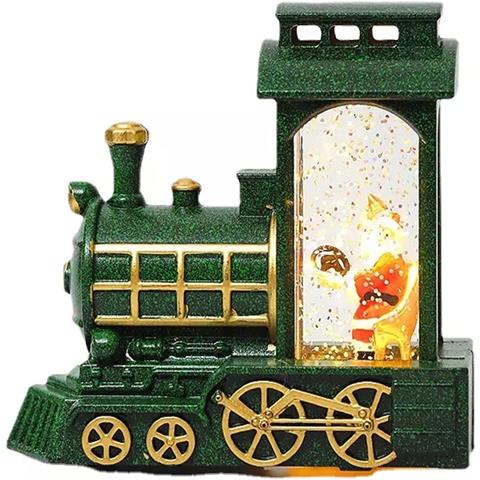 Babbo Natale In Treno Con Luce Led. - Foto 1