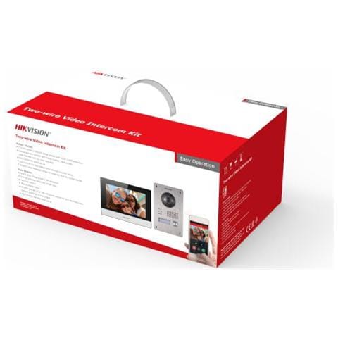 DS-KIS703Y-P sistema per videocitofono 2 MP 17,8 cm (7") Nero, Argento - Foto 1