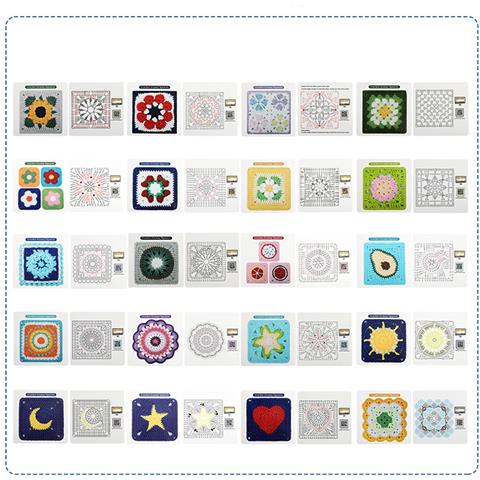 Toppe All'uncinetto Granny Square - Set Da 20 Pezzi Per Lavoretti Fai-da-te - Foto 1