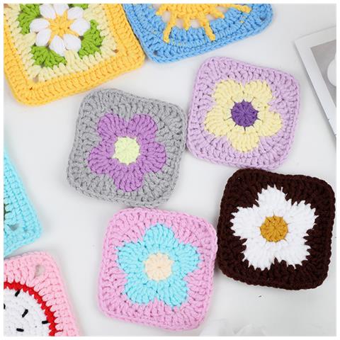 Toppe All'uncinetto Granny Square - Set Da 20 Pezzi Per Lavoretti Fai-da-te - Foto 2