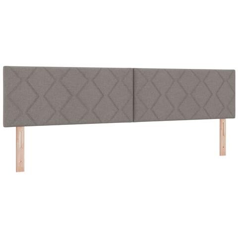 Testiera  Design a Blocchi di Diamante Tortora 200 cm Tessuto - Foto 1