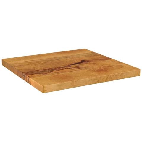 Piano per Tavolo 60x60x3,8 cm Quadrato Legno Massello di Mango - Foto 2