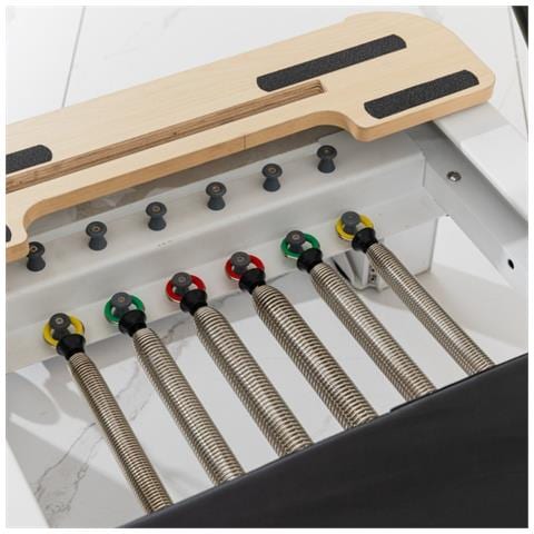 Macchina Pilates Reformer Bianca In Alluminio Leggera E Versatile - Foto 5