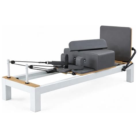 Macchina Pilates Reformer Bianca In Alluminio Leggera E Versatile - Foto 4