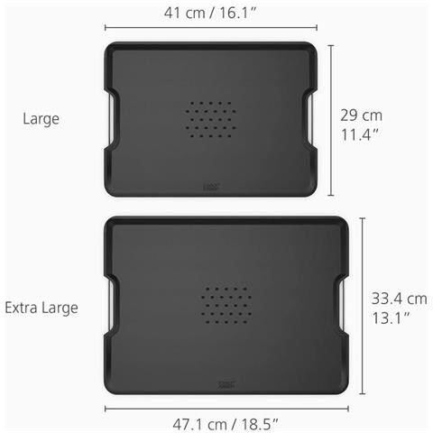 Tagliere Multifunzione Cut And Carve Plus Nero Per Tagliare Tritare E Servire Antiscivolo Resistente Lavabile In Lavastoviglie Design Elegante E Funzionale - Foto 2