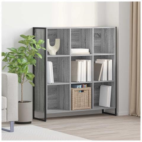 Armadio per Libri Grigio Sonoma 99.5 x 30 x 108.5 cm - Foto 2