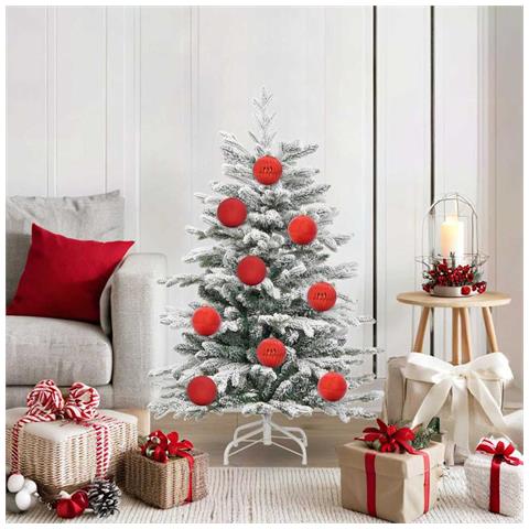 Set di Palle di Natale 15 pcs Rosso Plastica - Foto 2