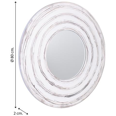 Specchio Con Rilievo Bianco 80x2h - Foto 6