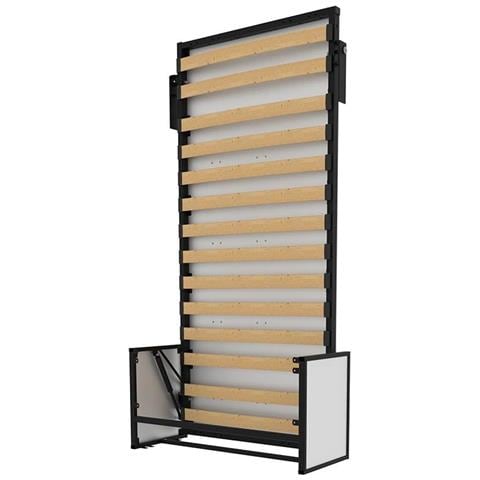 Letto a Scomparsa Morphy Studio - Sistema multifunzionale modulare SizeFlex & TypeFlex, letto a scomparsa salvaspazio ed estensibile con moduli divano (100x200, Verticale) - Foto 2