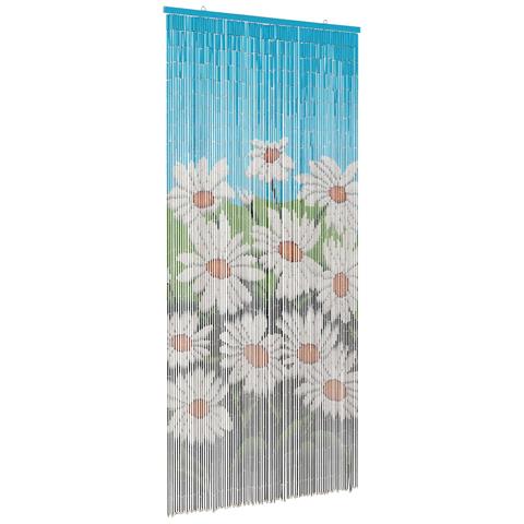 Tenda per Porta Antinsetti multicolore 200 x 90 cm Bambù - Foto 1