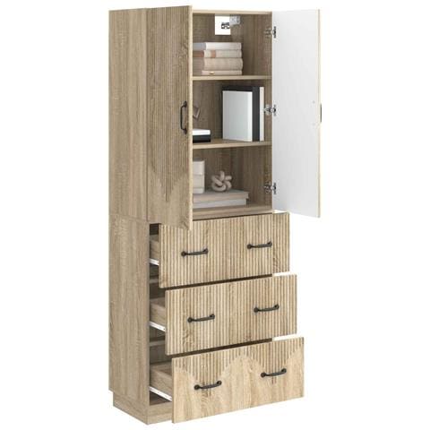 Set di armadi 2 pcs Rovere Sonoma 66 x 34,5 x 87 cm - Foto 2
