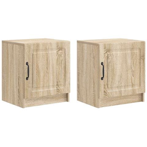 Armadio da Notte 2 pcs Rovere Sonoma 43 x 34,5 x 47 cm - Foto 1