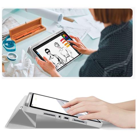 Custodia Grigia Techprotect Per Xiaomi Poco Pad M1 / Redmi Pad 2 Pro 12.1 - Foto 1