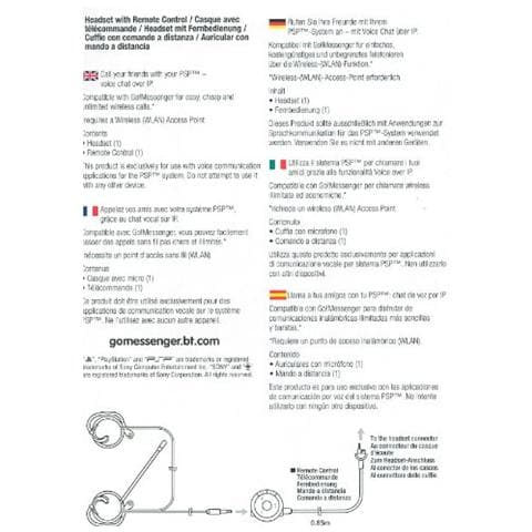 PSP - Set Cuffie Headset + Telecomando - Foto 2