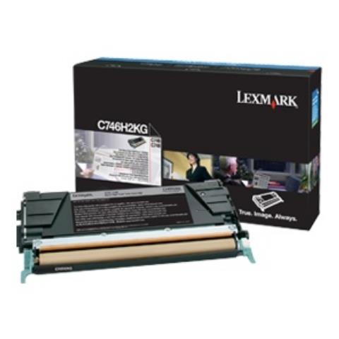C746H3KG Toner Originale Nero per C746dn / 748de Capacità 12000 Pagine - Foto 1