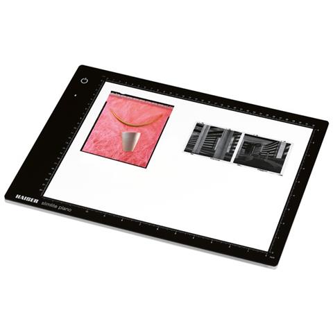 Piastra Di Lampadine Led "Slimlite Plano, 5000 K, Dimmerabile, Alimentazione Elettrica E Batteria Inclusa Rete / Caricatore, Zona Luminosa 32 X 22,8 Centimetri Nero - Foto 2