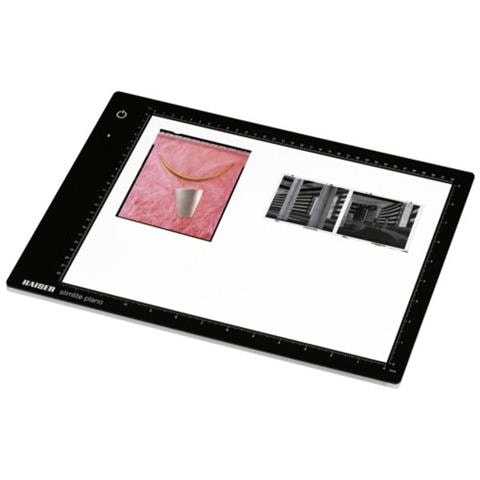 Piastra Di Lampadine Led "Slimlite Plano, 5000 K, Dimmerabile, Alimentazione Elettrica E Batteria Inclusa Rete / Caricatore, Zona Luminosa 32 X 22,8 Centimetri Nero - Foto 1