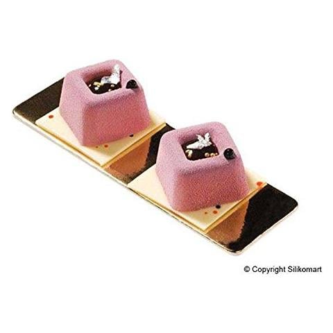 Sf081 Savarin Quadrati Medi - Stampo In Silicone 48x48 H 29,5 Mm - Foto 2