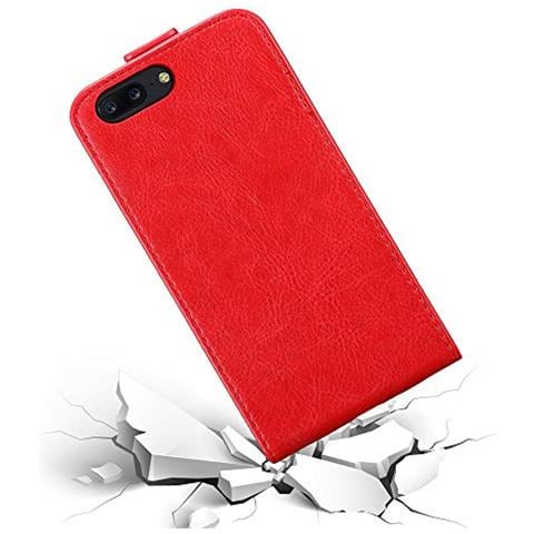 Custodia Compatibile Con Oneplus 5 In Rosso Mela - Coperchio Protettivo In Design Flip Con Chiusura Magnetica - Foto 2