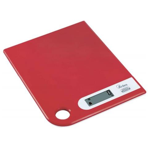 Ar1pa1 Bilancia Da Cucina Elettronica Rosso Su Per Ficie Piana Rettangolo - Foto 1