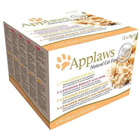 100 Cat Natural Food Multipack Pollo Selection 12x 70g - Foto 1