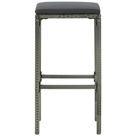 Set Bar da Giardino 4 pz con Cuscini Grigio - Foto 9