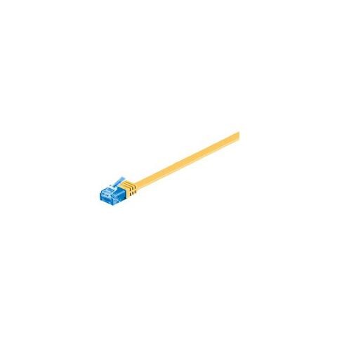 V-UTP6A15Y-FLAT, RJ-45, RJ-45, Maschio / maschio, Cat6a, U / UTP (UTP) , Giallo - Foto 1