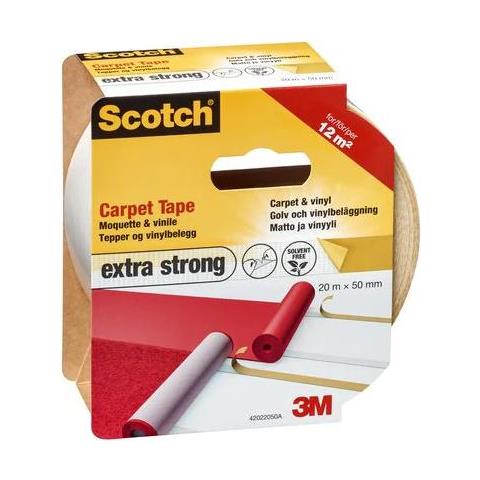 Nastro Biadesivo per Moquette e Pavimento in Vinile 20m x 50mm - Foto 1