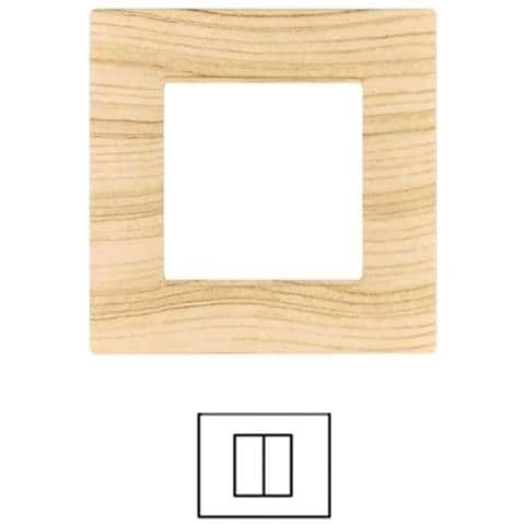 Placca 2 3 4 7 Posti Abete Vimar Plana Compatibile - Foto 1