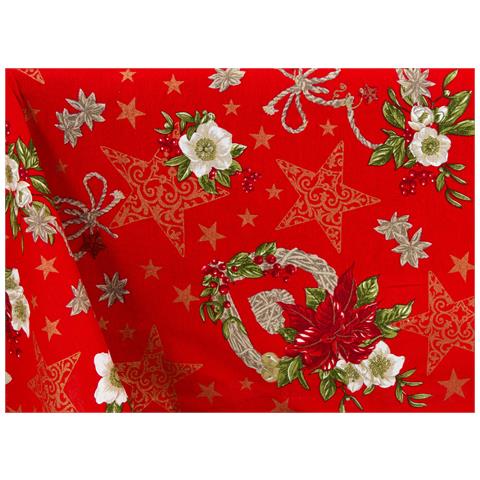 Tovaglia Natalizia Cucina Soggiorno Copritavolo Natale Made Italy Disegni Assortiti 90x90 Anais Rosso - Foto 10