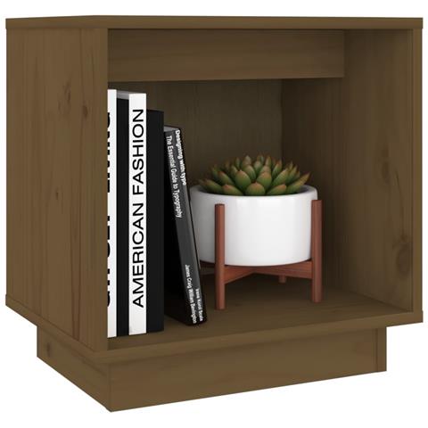 Comodini 2 Pz Miele 40x30x40 Cm In Legno Massello Di Pino - Foto 8