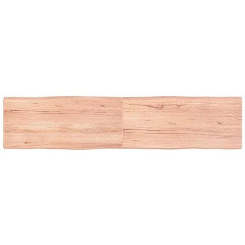 Piano Tavolo Marrone Chiaro 180x40x (2-4) cm Rovere Non Trattato - Foto 1