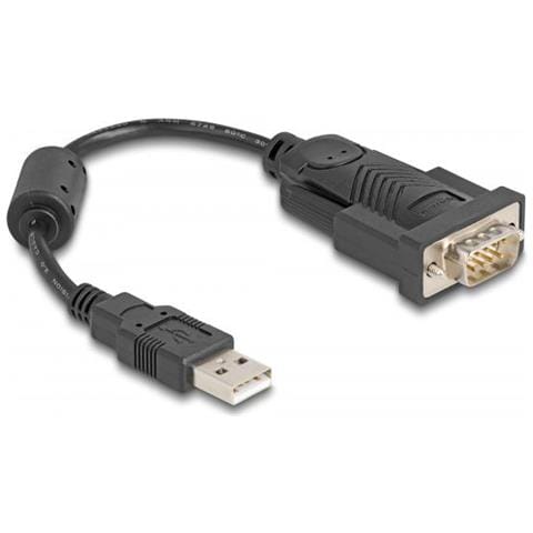 61549 Cavo Seriale Nero 0,25 M Usb Tipo A Rs-232 - Foto 1