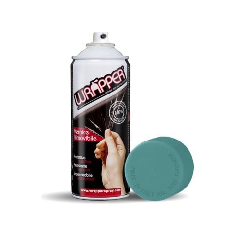 Wrapper, Pellicola Spray Rimovibile, 400 Ml - Turchese - Ral 5018 - Foto 1