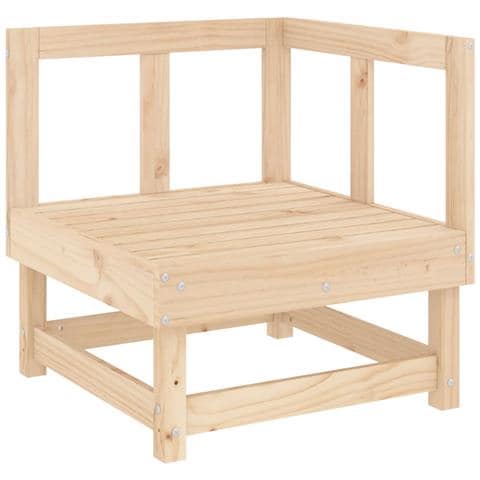 Set Salotto da Giardino 4 pz in Legno Massello di Pino - Foto 3