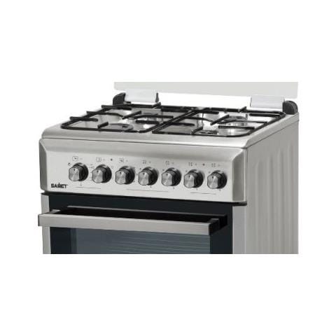Cucina Elettrica ARESMULTIIX 4 Fuochi a Gas Forno Elettrico Multifunzione Ventilato Dimensioni 60 x 60 cm Colore Inox Serie Ares Samet - Foto 2
