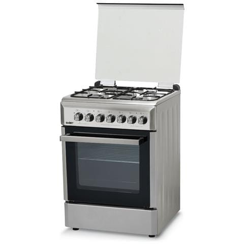 Cucina Elettrica ARESMULTIIX 4 Fuochi a Gas Forno Elettrico Multifunzione Ventilato Dimensioni 60 x 60 cm Colore Inox Serie Ares Samet - Foto 1