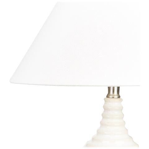 Lampada Da Tavolo Celeste Ceramica Beige - Foto 2