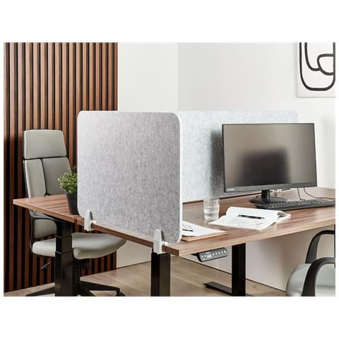 Pannello Divisorio Per Scrivania Grigio 80 X 50 Cm Split - Foto 1