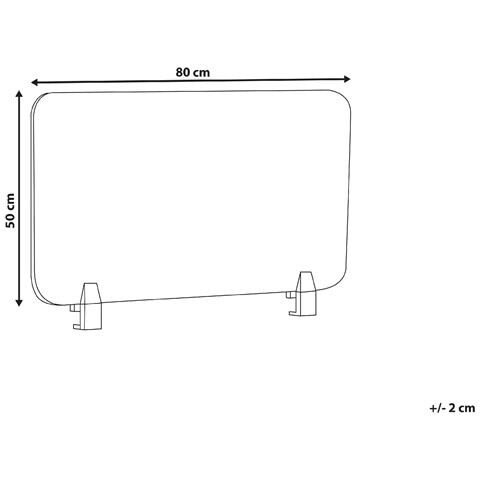 Pannello Divisorio Per Scrivania Grigio 80 X 50 Cm Split - Foto 2