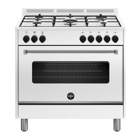 Forno elettrico singolo 5 fuochi gas cm90 AMN965EBV / 24 Colore Bianco Classe A - Foto 1