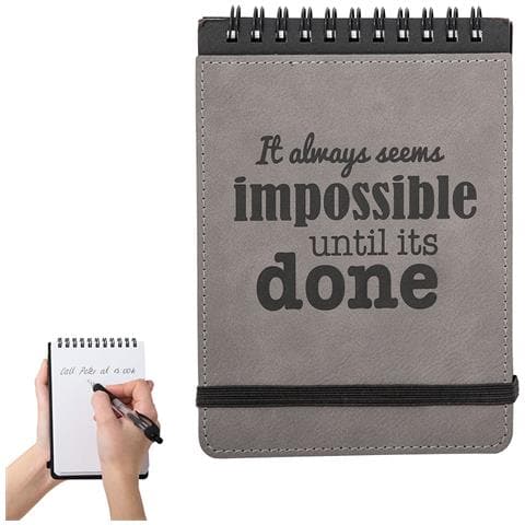 Notebook Quotes 80 Pages Gray - Foto 1