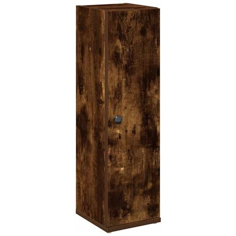 Mobile Da Bagno Con Portarotolo Rovere Fumo 20,5x22x72 Cm - Foto 2