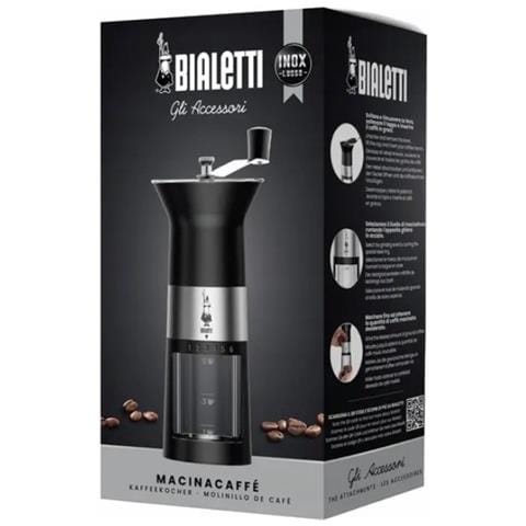 Macinacaffè Manuale, Nero /acciaio Inossidabile - Mcpro001 - Foto 3