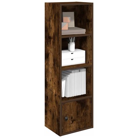 Libreria Rovere Fumo 31x24x102 Cm In Legno Multistrato - Foto 1