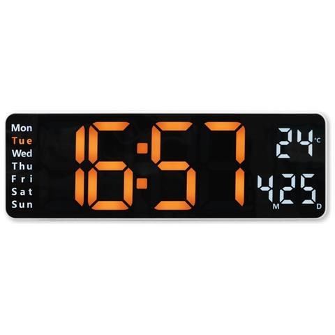 Digitale Wanduhr Santa Cruz, Thermometer, Groes Display, Fernbedien., Ws (00222224) - Foto 1