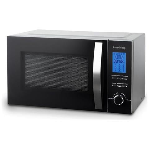 Forno a Microonde 23 Litri INN-862S, 800W con Grill, 5 Livelli di Potenza, Funzione Scongelamento, Timer 60 Minuti, Design Elegante in Acciaio, Perfetto per Riscaldare, Cuocere e Scongelare - Foto 1