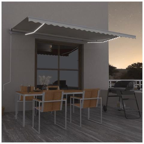 Lusso Casadino -  Tenda Automatica Sensore Vento E Led 500x300 Cm Crema - Foto 8